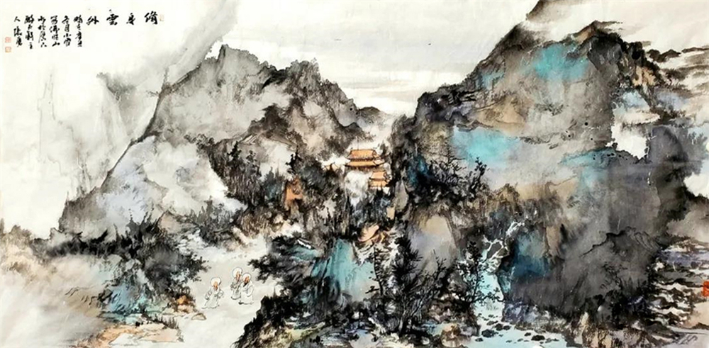 《归身云外》138×69cm