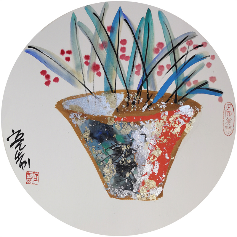漆墨画 平安美丽系列 50×50cm (11)