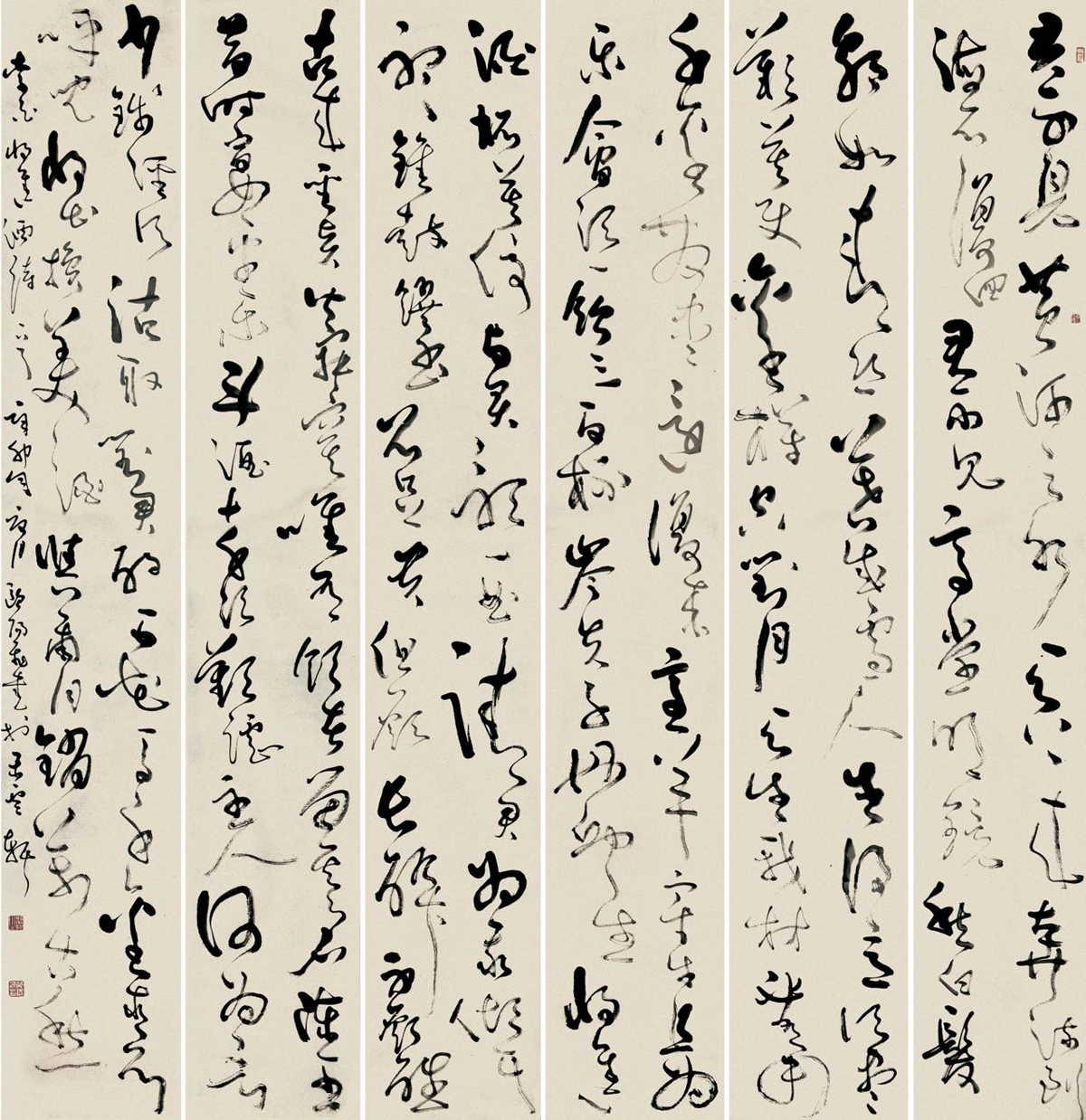 李白诗《将进酒》180cm×49cm×6