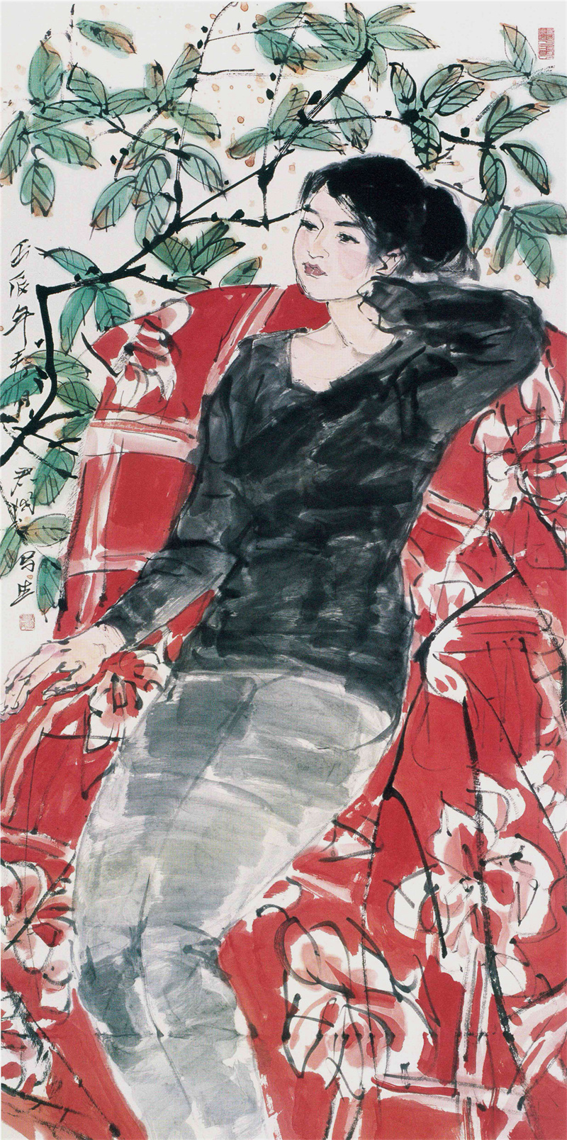 《白兰花》136×69cm 2012年