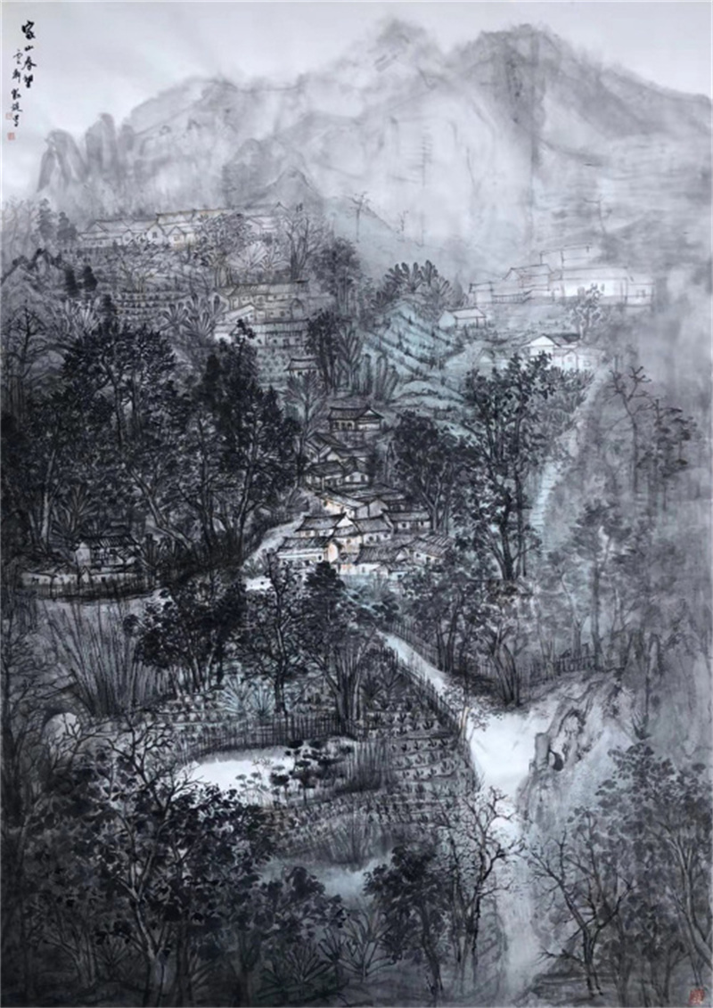 《家山春望》186×240cm