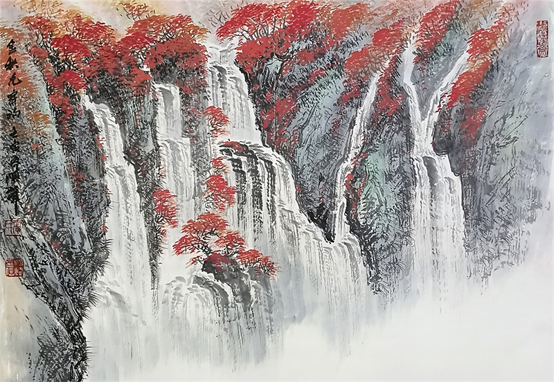 《金秋九寨沟》55×76cm