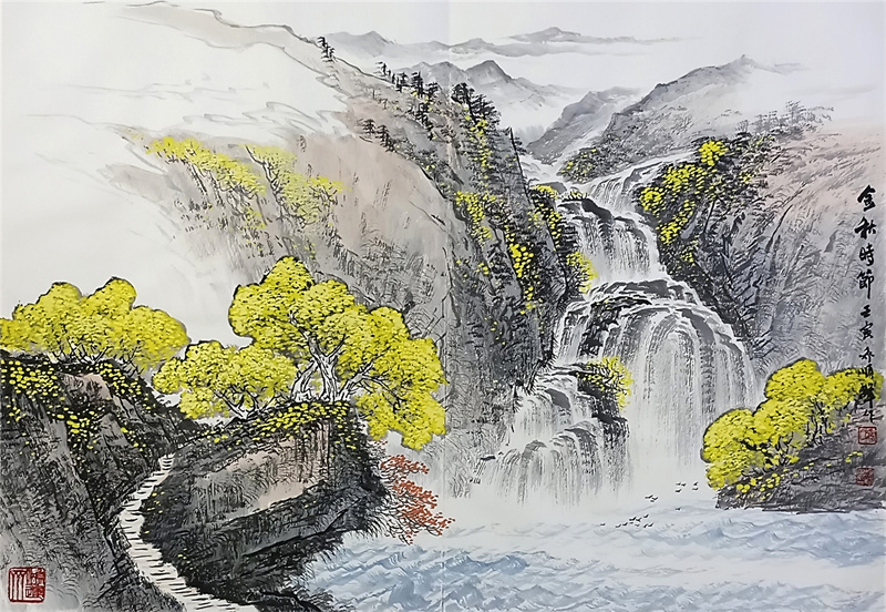 《金秋时节》55×76cm