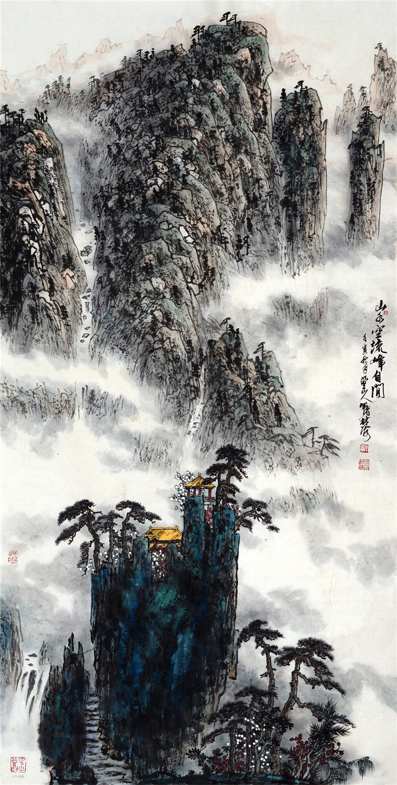 12《山水空流峰自闲》138×70cm