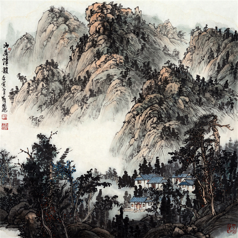 15《山居清韵》69×68cm