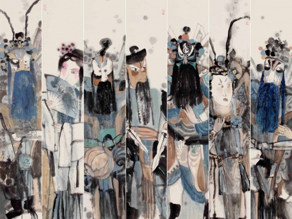 中国美协会员周卫平人物画作品