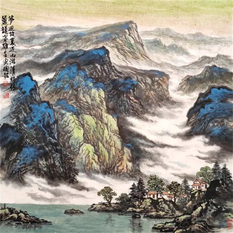 《梦回故里》68cm×68cm