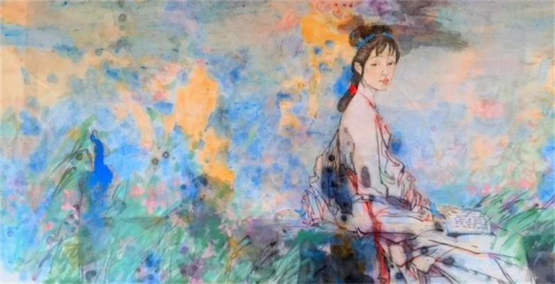 《彩墨画》68×136cm (3)