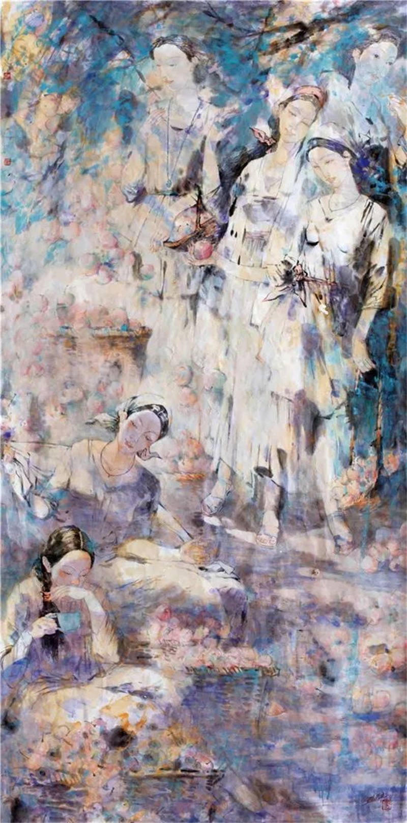 《彩墨画》68×136cm (6)