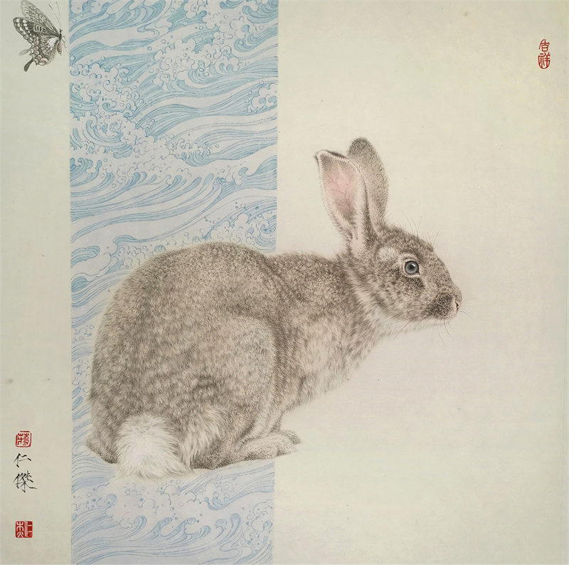 《秋水》50×50cm 2022年