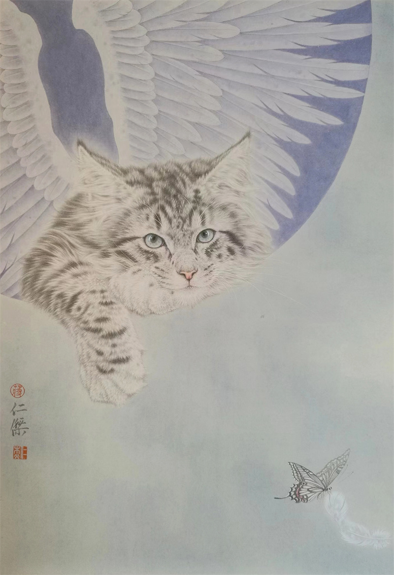 《羽幻》42×62cm 2018年