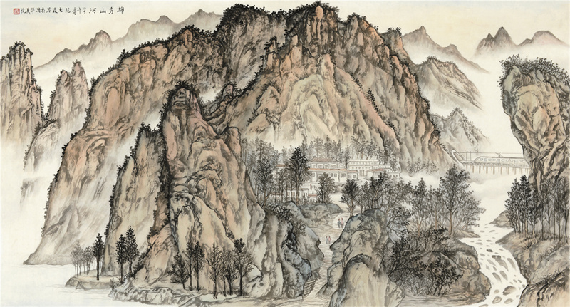 《锦绣山河》180×98cm