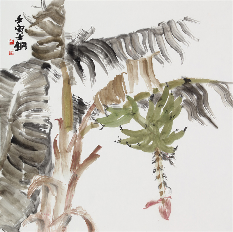 20.《舞春风二》68×68cm 纸本设色 2022年