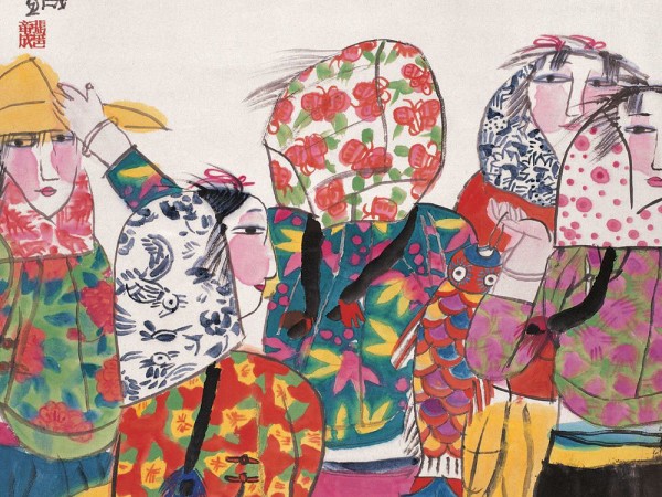 中国美协会员张培成人物画作品