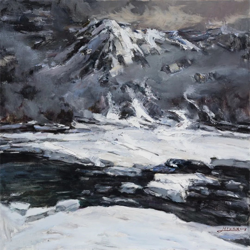 《交响乐系列》之二 150×150cm 布面油画 2015年