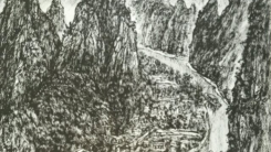 诗书画家王界山之诗欣赏：碧水一湖泽百代，我来遣兴揽长风